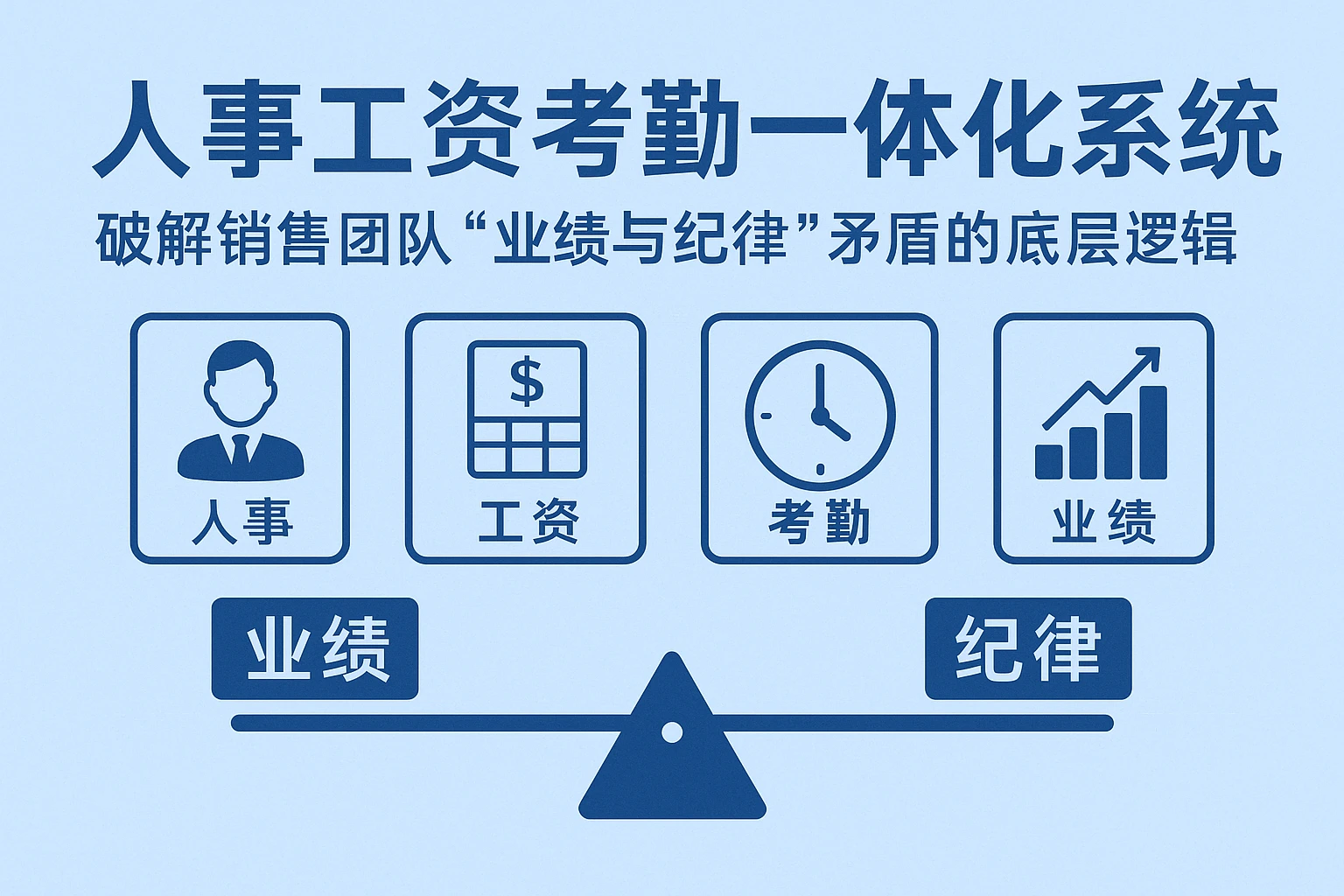 人事工资考勤一体化系统：破解销售团队“业绩与纪律”矛盾的底层逻辑