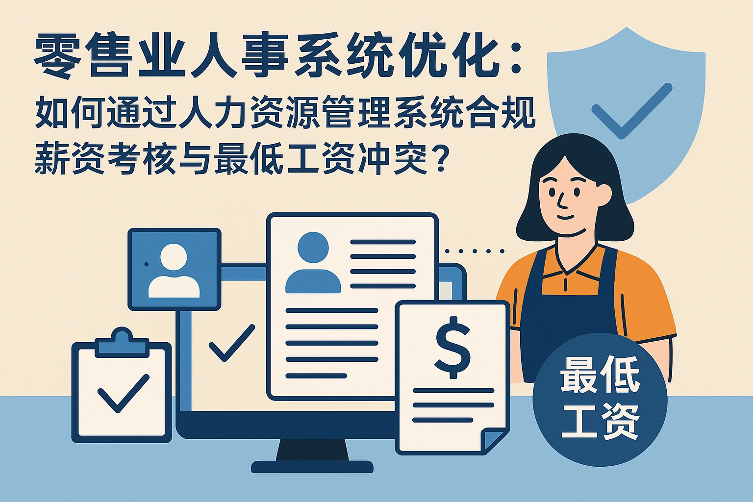 零售业人事系统优化：如何通过人力资源管理系统合规解决薪资考核与最低工资冲突？