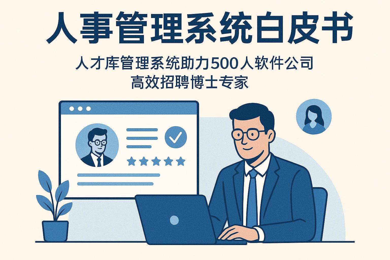 人事管理系统白皮书：人才库管理系统助力500人软件公司高效招聘博士专家