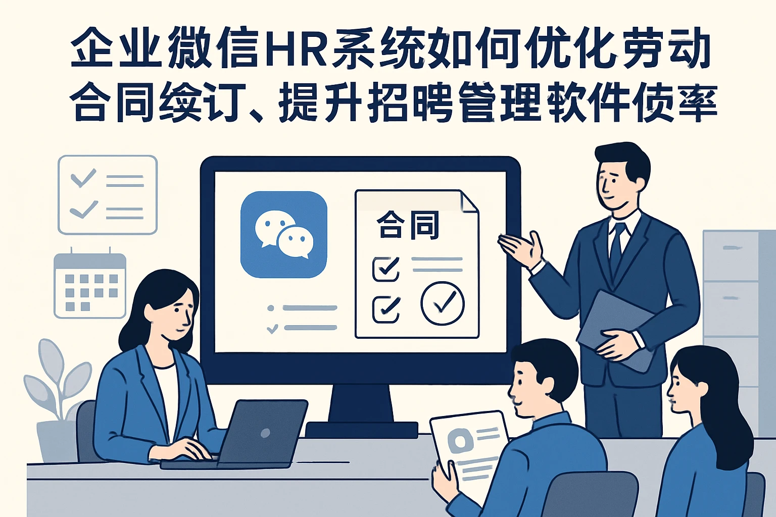 企业微信HR系统如何优化劳动合同续订管理，提升招聘管理软件使用效率