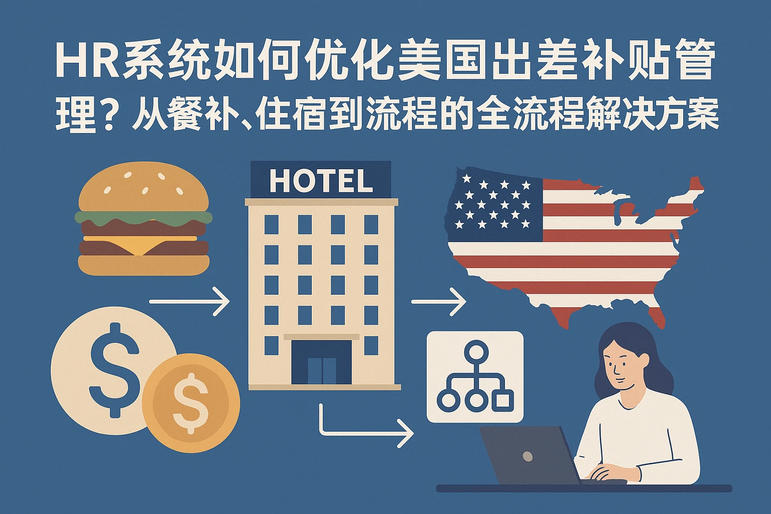 HR系统如何优化美国出差补贴管理？从餐补、住宿到流程的全流程解决方案