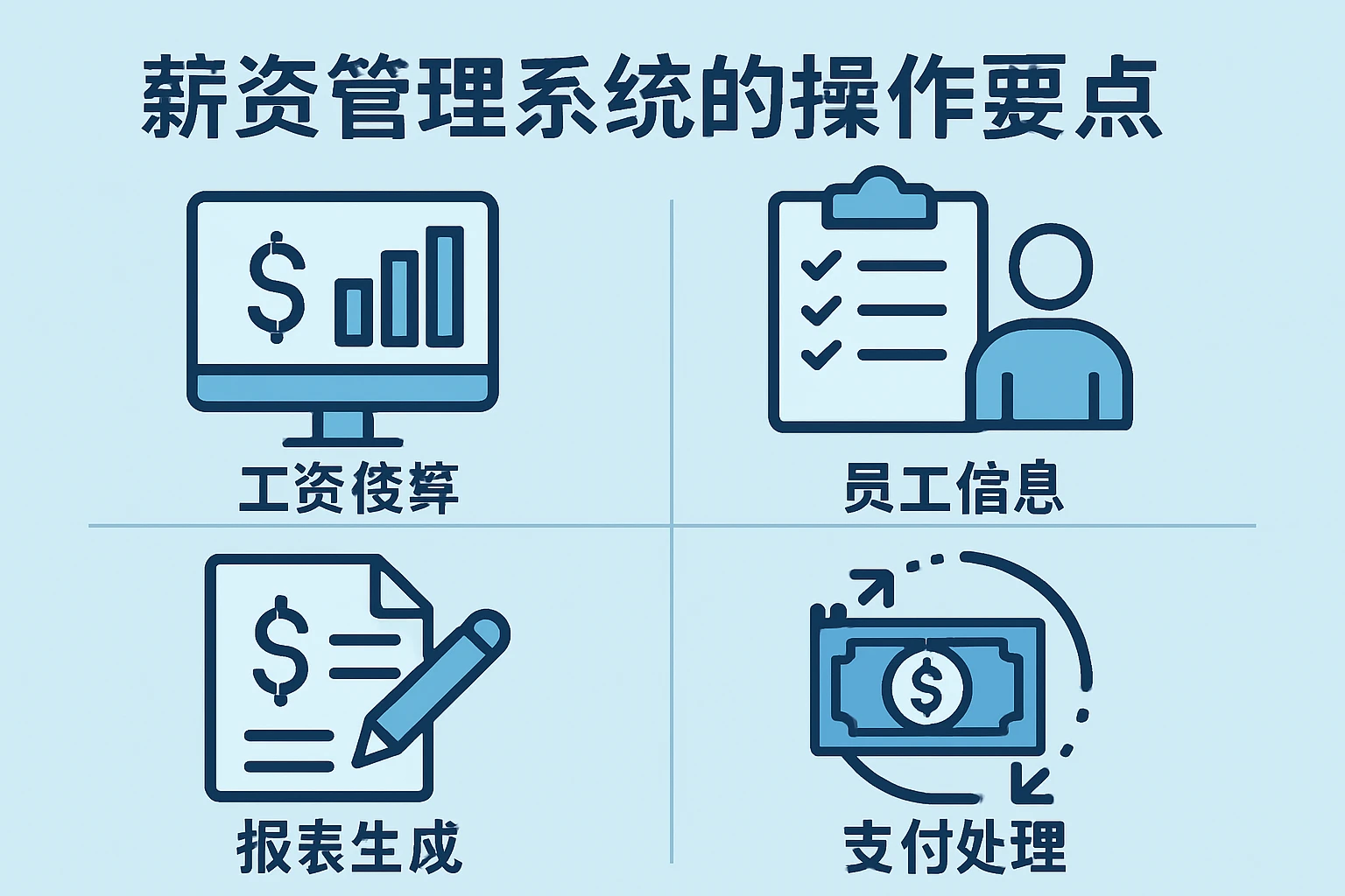 薪资管理系统的操作要点