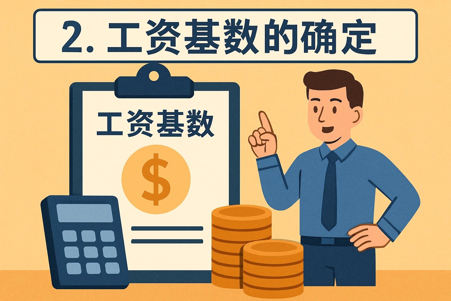 2. 工资基数的确定