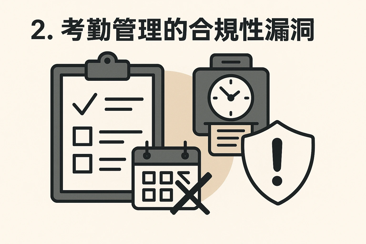 2. 考勤管理的合规性漏洞