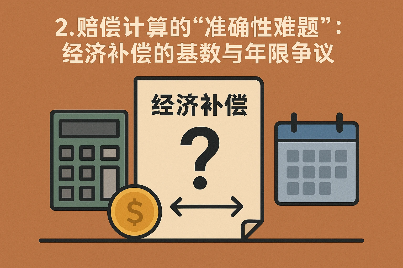 2. 赔偿计算的“准确性难题”:经济补偿的基数与年限争议