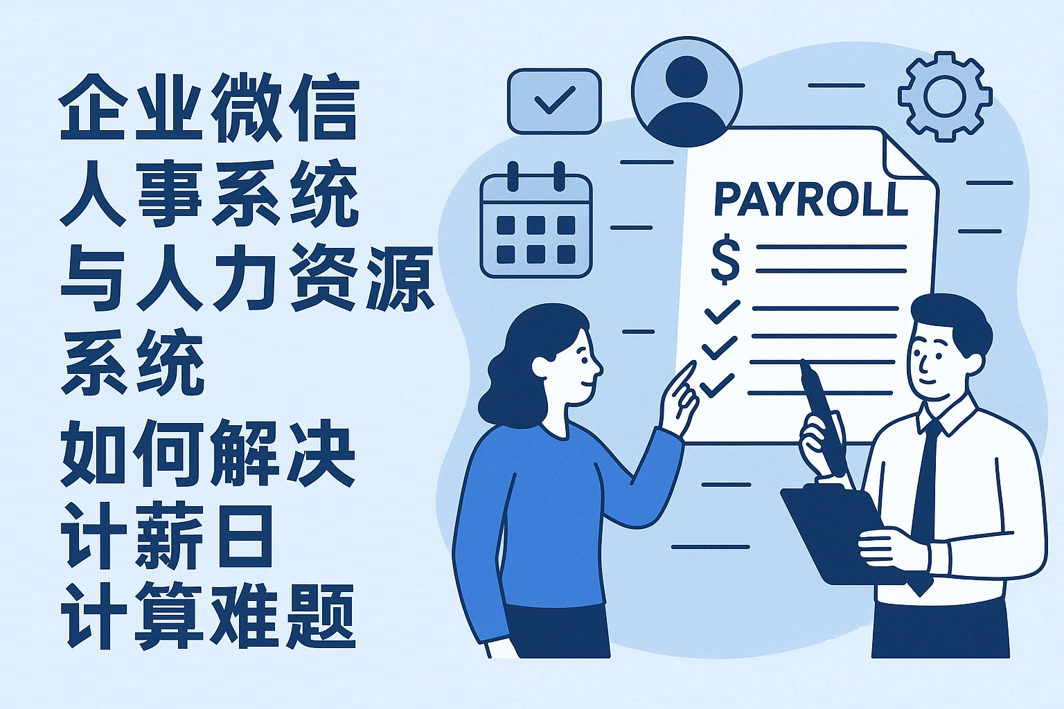企业微信人事系统与人力资源系统如何解决计薪日计算难题