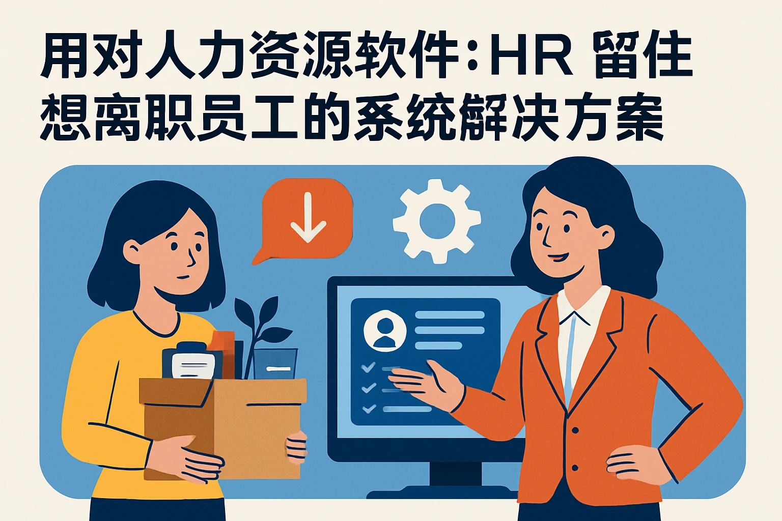 用对人力资源软件：HR留住想离职员工的系统解决方案