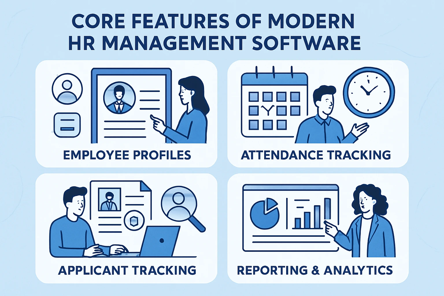 现代人事管理软件的核心功能