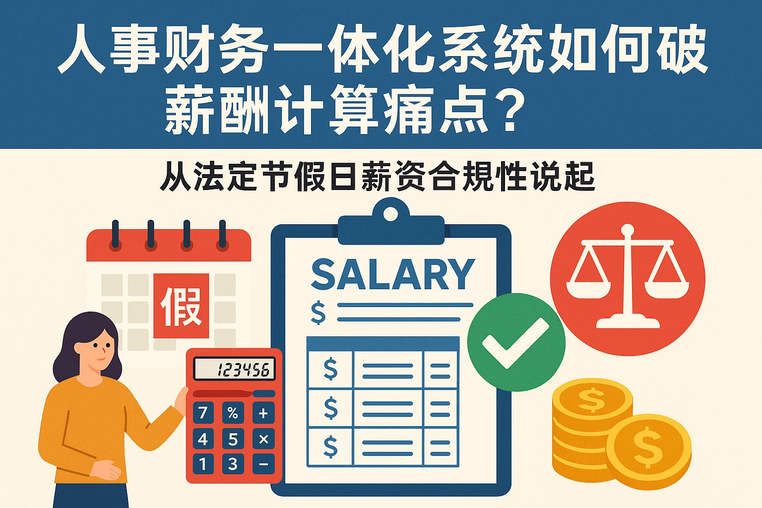 人事财务一体化系统如何破解薪酬计算痛点？从法定节假日薪资合规性说起