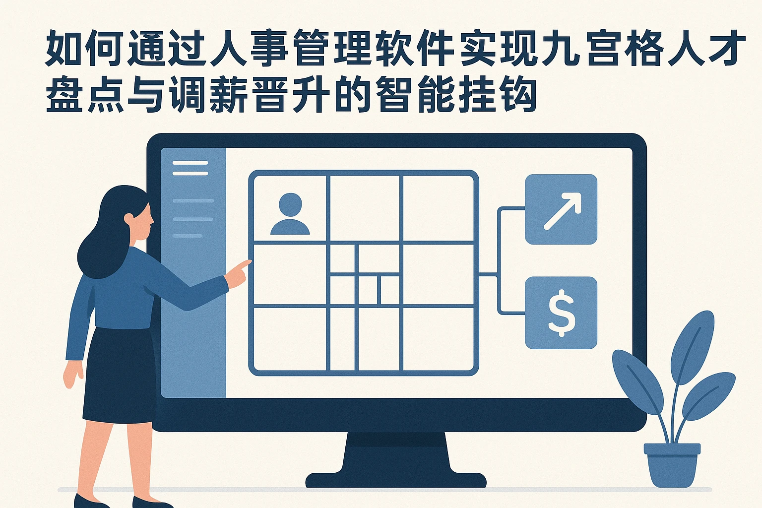 如何通过人事管理软件实现九宫格人才盘点与调薪晋升的智能挂钩