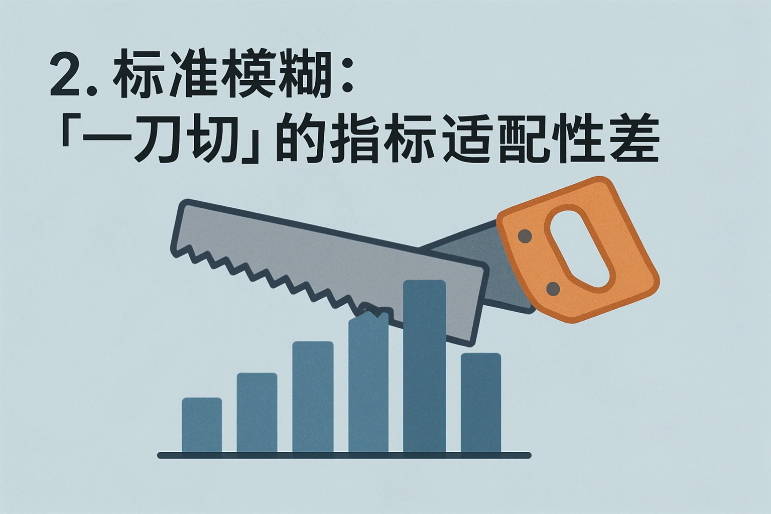 2. 标准模糊：“一刀切”的指标适配性差