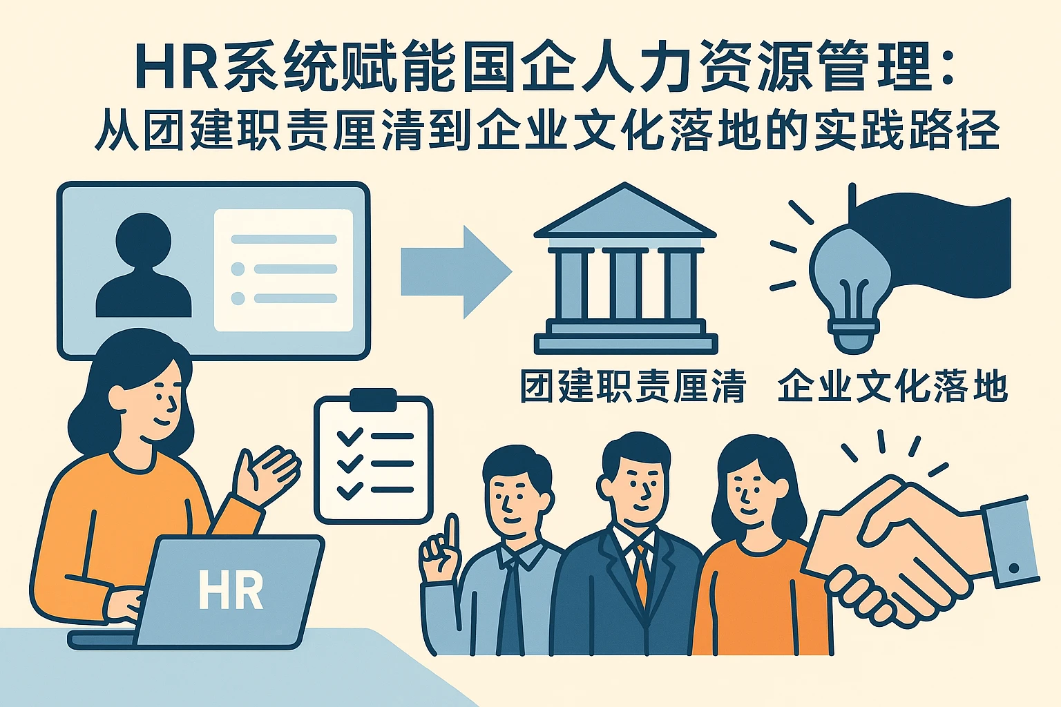 HR系统赋能国企人力资源管理:从团建职责厘清到企业文化落地的实践路径