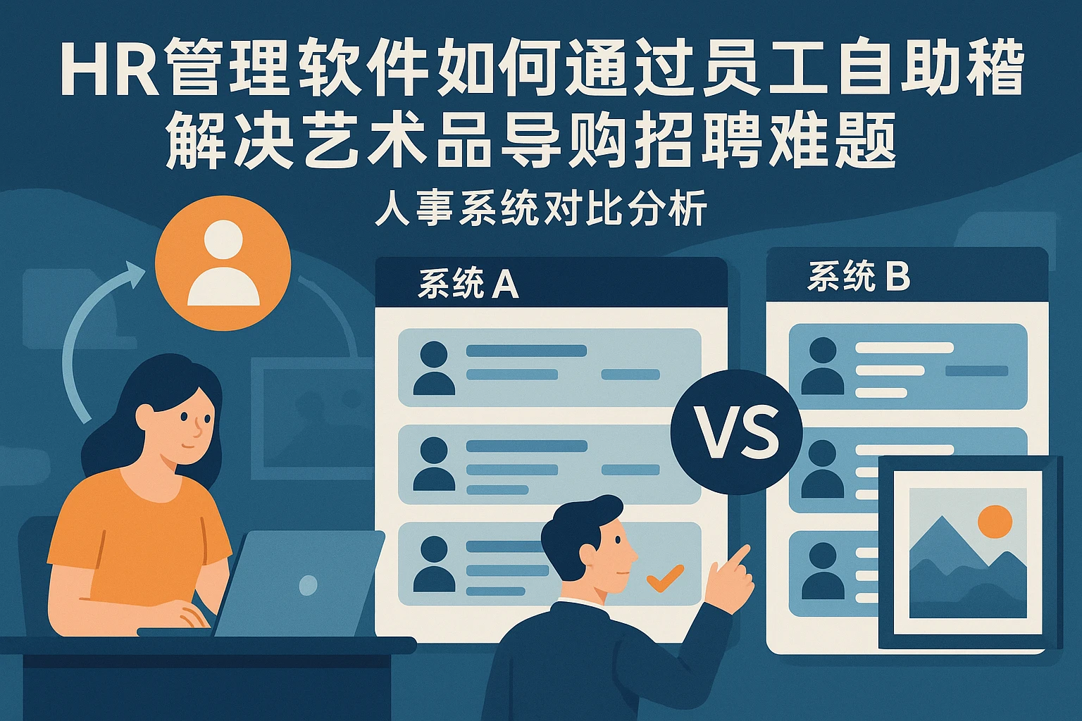 HR管理软件如何通过员工自助系统解决艺术品导购招聘难题:人事系统对比分析