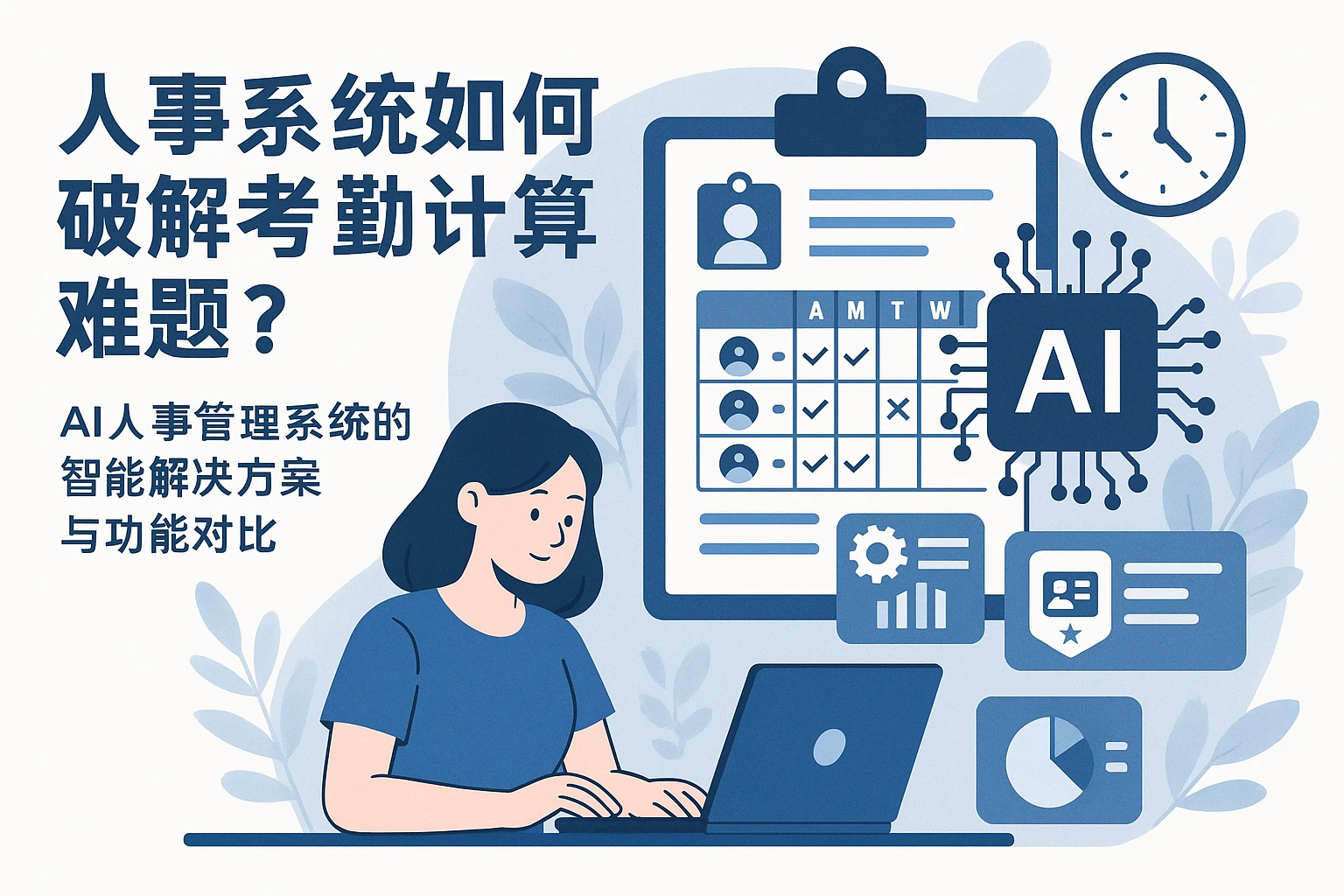 人事系统如何破解考勤计算难题?AI人事管理系统的智能解决方案与功能对比