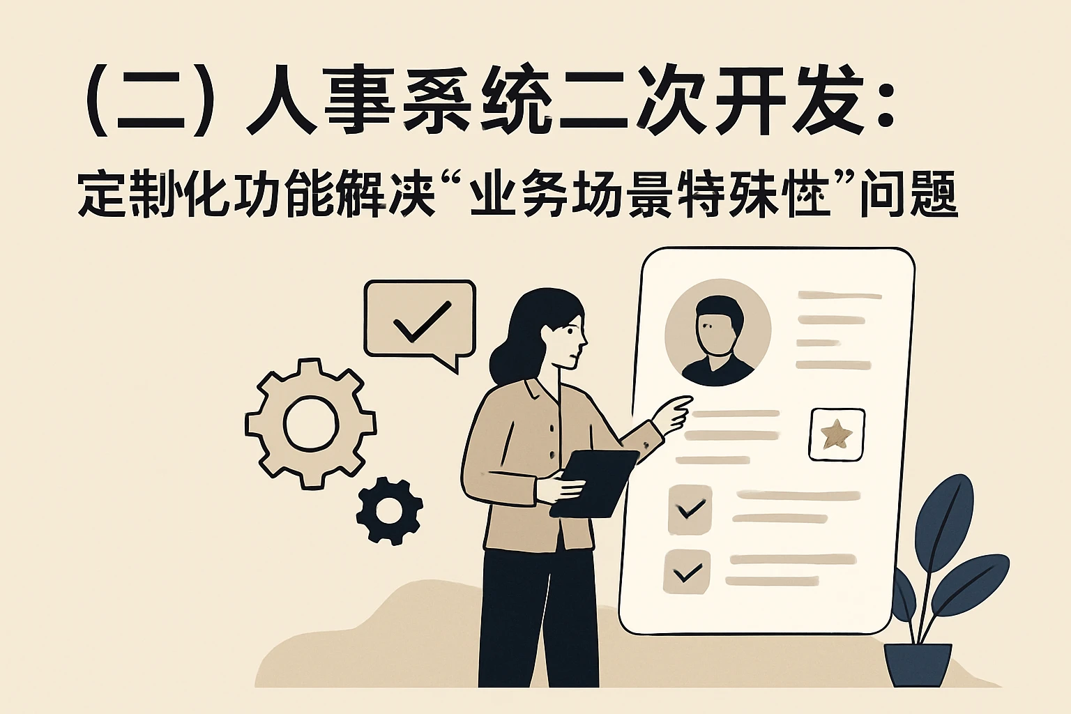 (二)人事系统二次开发:定制化功能解决“业务场景特殊性”问题