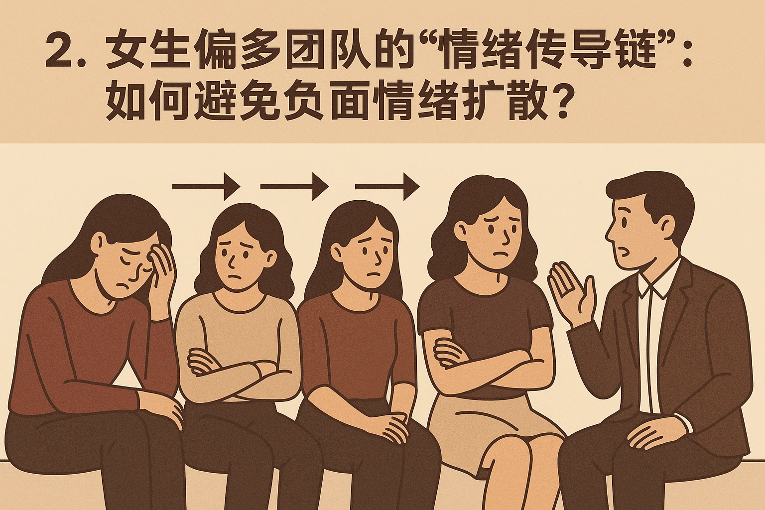 2. 女生偏多团队的“情绪传导链”：如何避免负面情绪扩散？