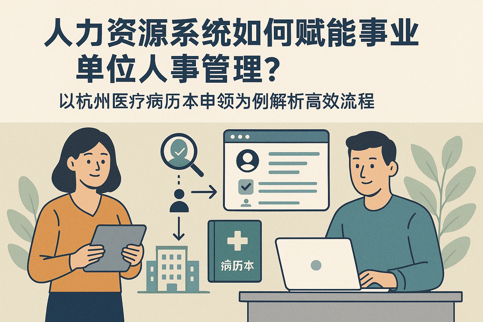 人力资源系统如何赋能事业单位人事管理？以杭州医疗病历本申领为例解析高效流程
