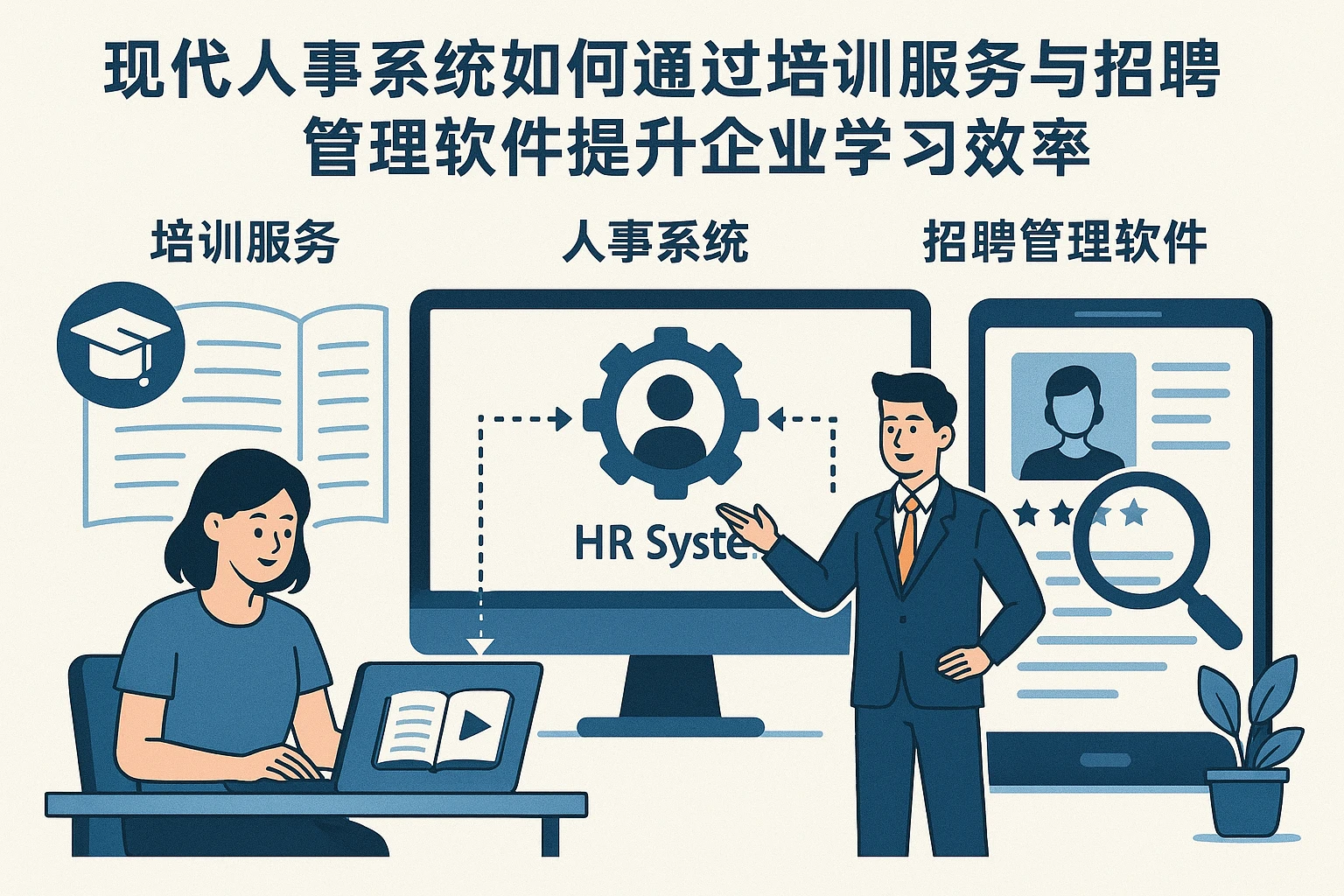 现代人事系统如何通过培训服务与招聘管理软件提升企业学习效率