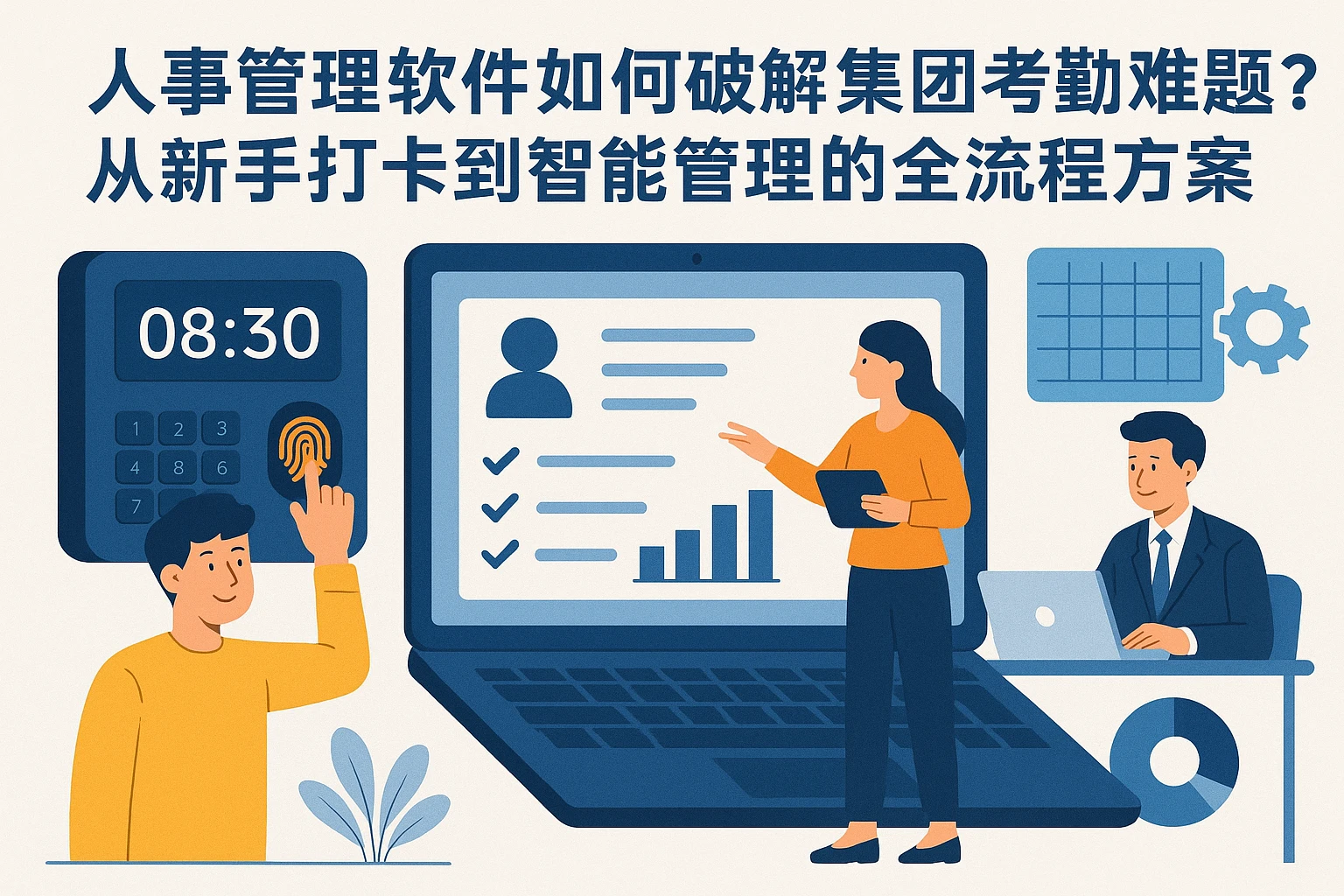 人事管理软件如何破解集团考勤难题？从新手打卡到智能管理的全流程方案