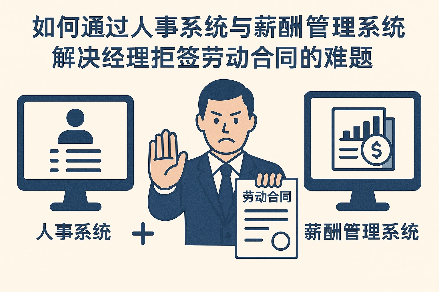 如何通过人事系统与薪酬管理系统解决经理拒签劳动合同的难题