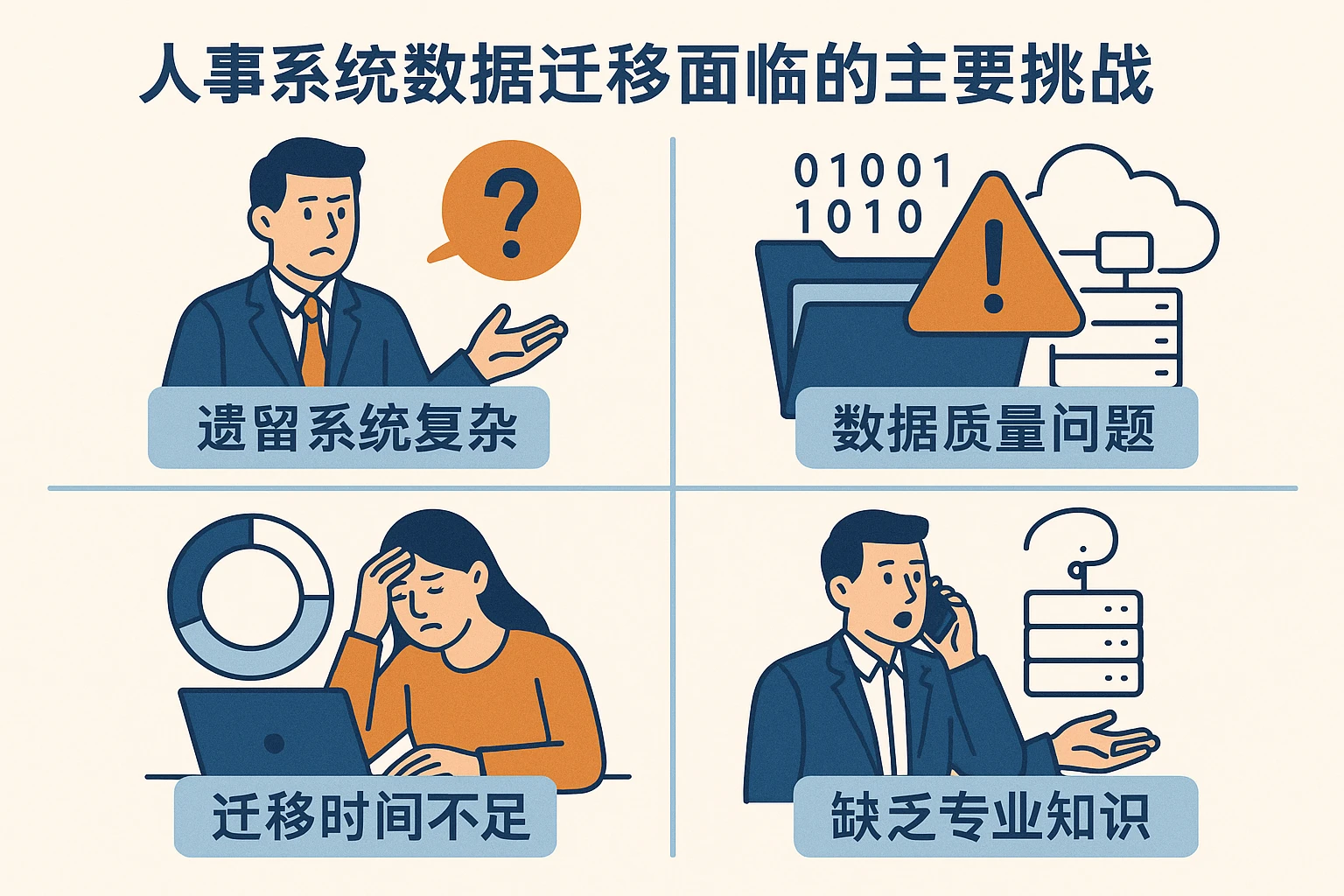 人事系统数据迁移面临的主要挑战