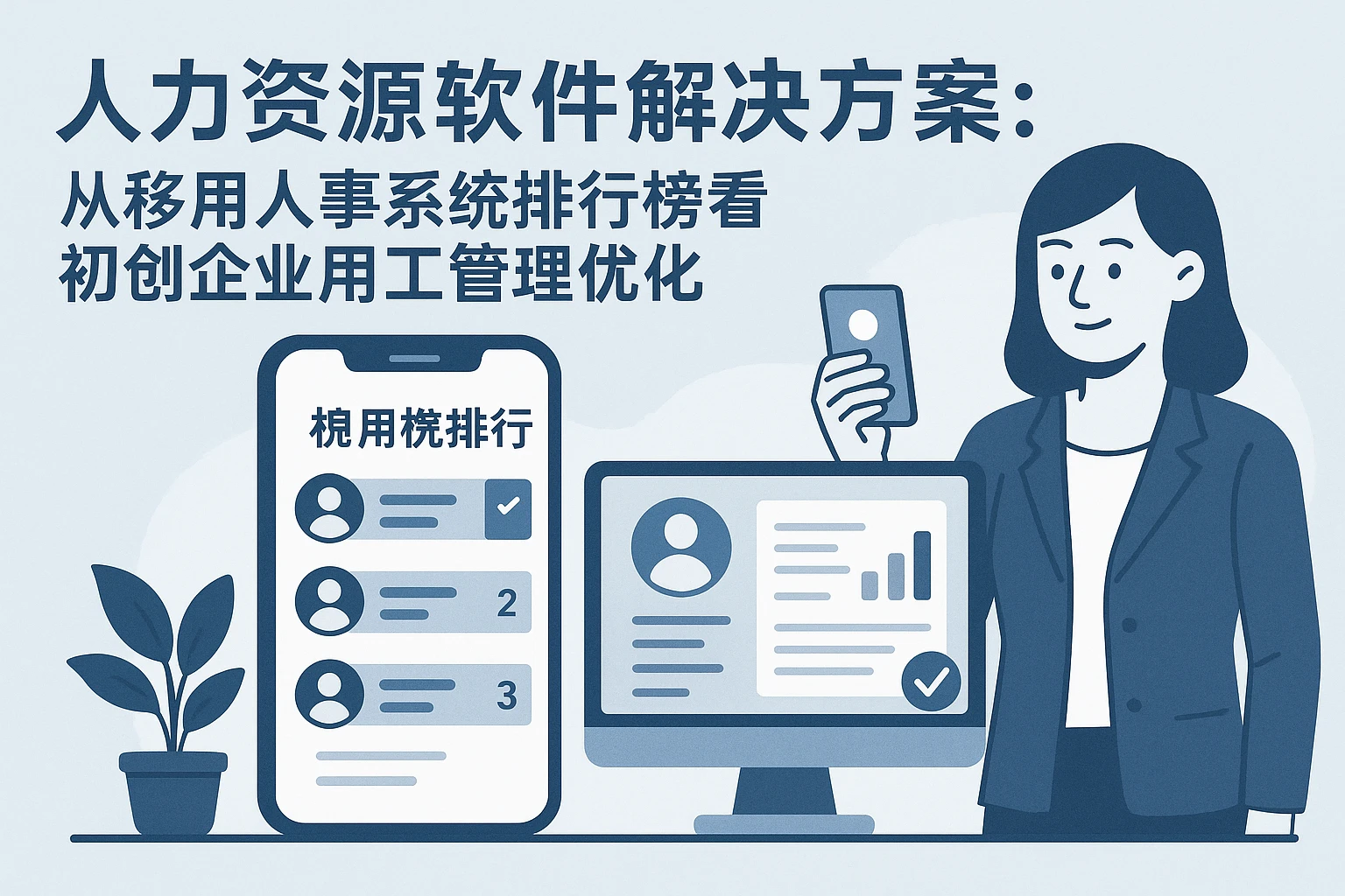 人力资源软件解决方案：从移动人事系统排行榜看初创企业用工管理优化