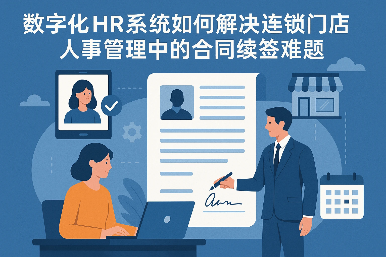 数字化HR系统如何解决连锁门店人事管理中的合同续签难题