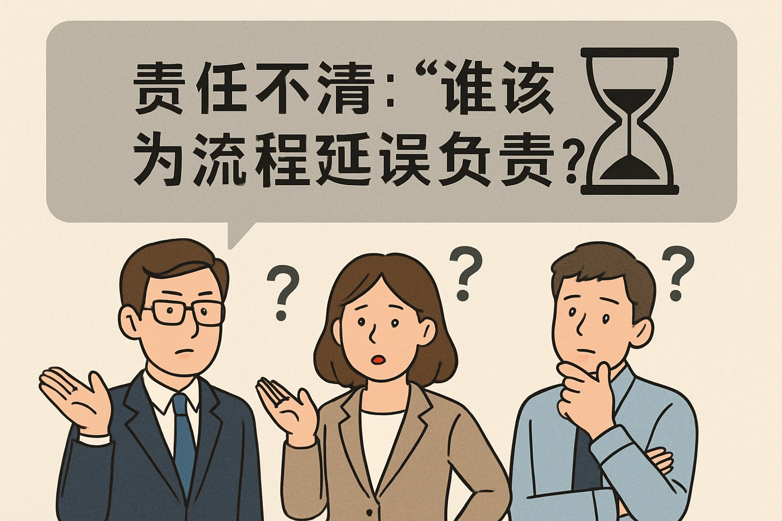 2. 责任不清：“谁该为流程延误负责？”