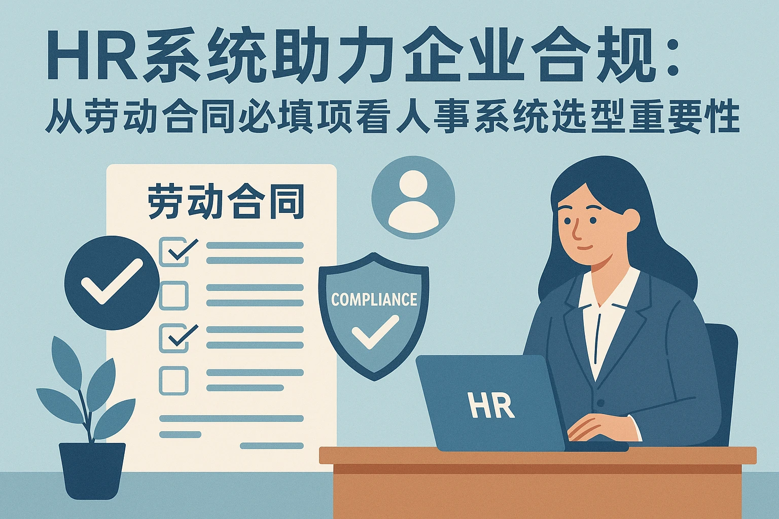 HR系统助力企业合规：从劳动合同必填项看人事系统选型的重要性