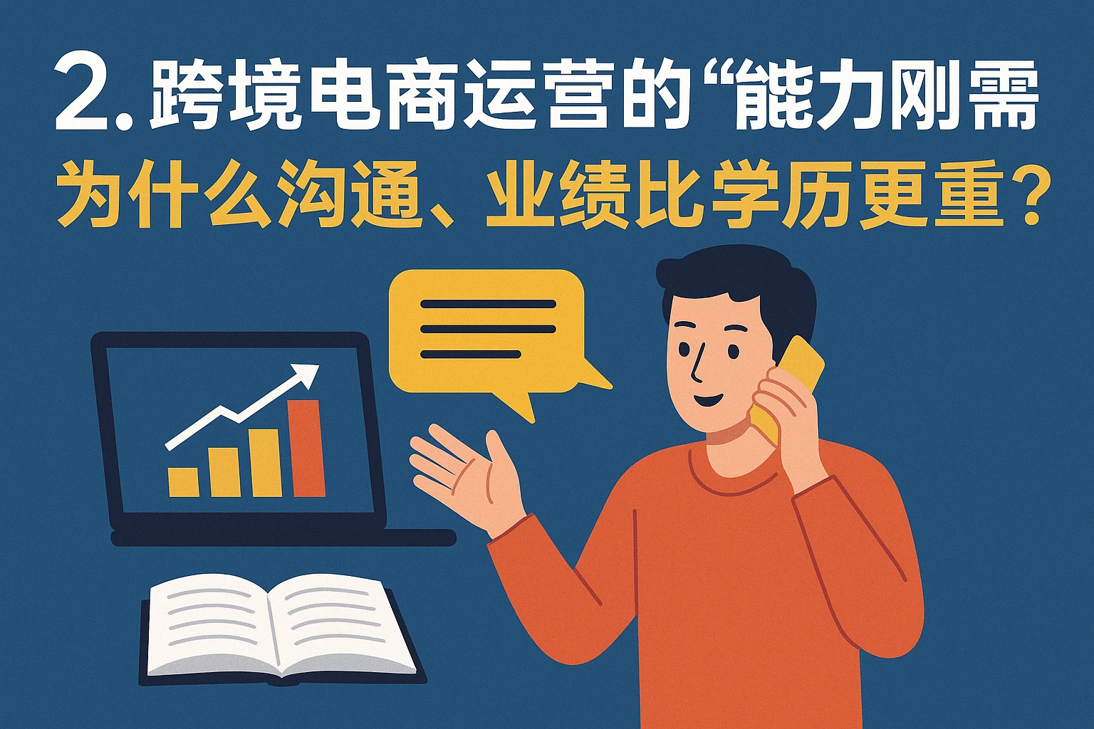 2. 跨境电商运营的“能力刚需”:为什么沟通、业绩比学历更重要?