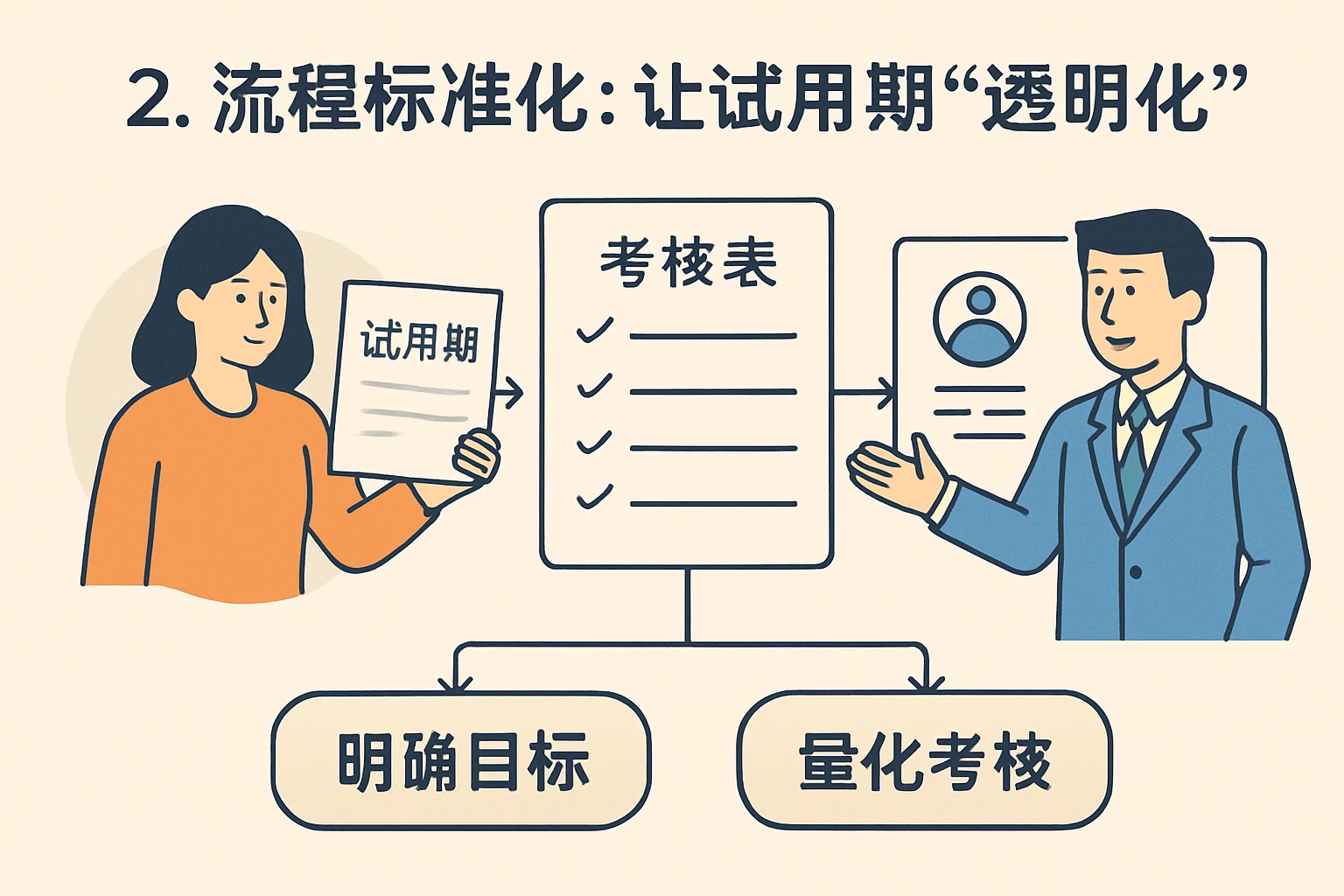 2. 流程标准化：让试用期“透明化”