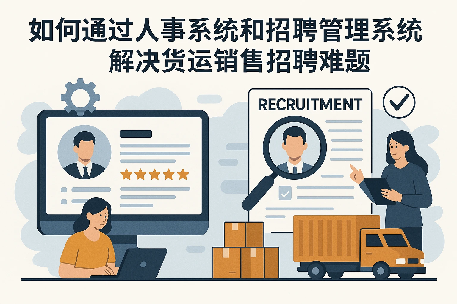 如何通过人事系统和招聘管理系统解决货运销售招聘难题