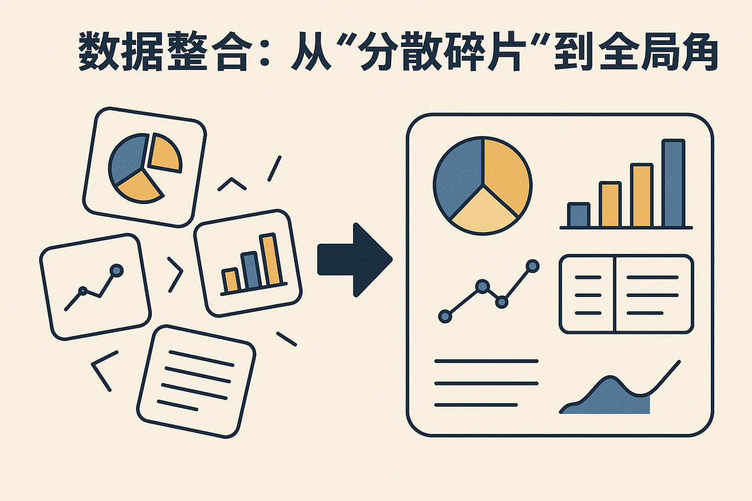 2. 数据整合：从“分散碎片”到“全局视角”