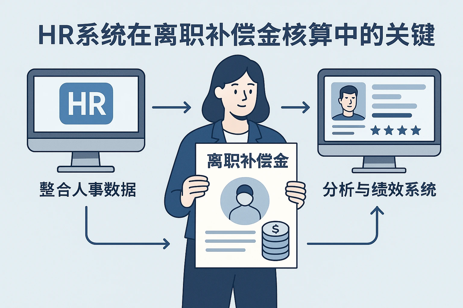 HR系统在离职补偿金核算中的关键作用：整合人事数据分析与绩效系统