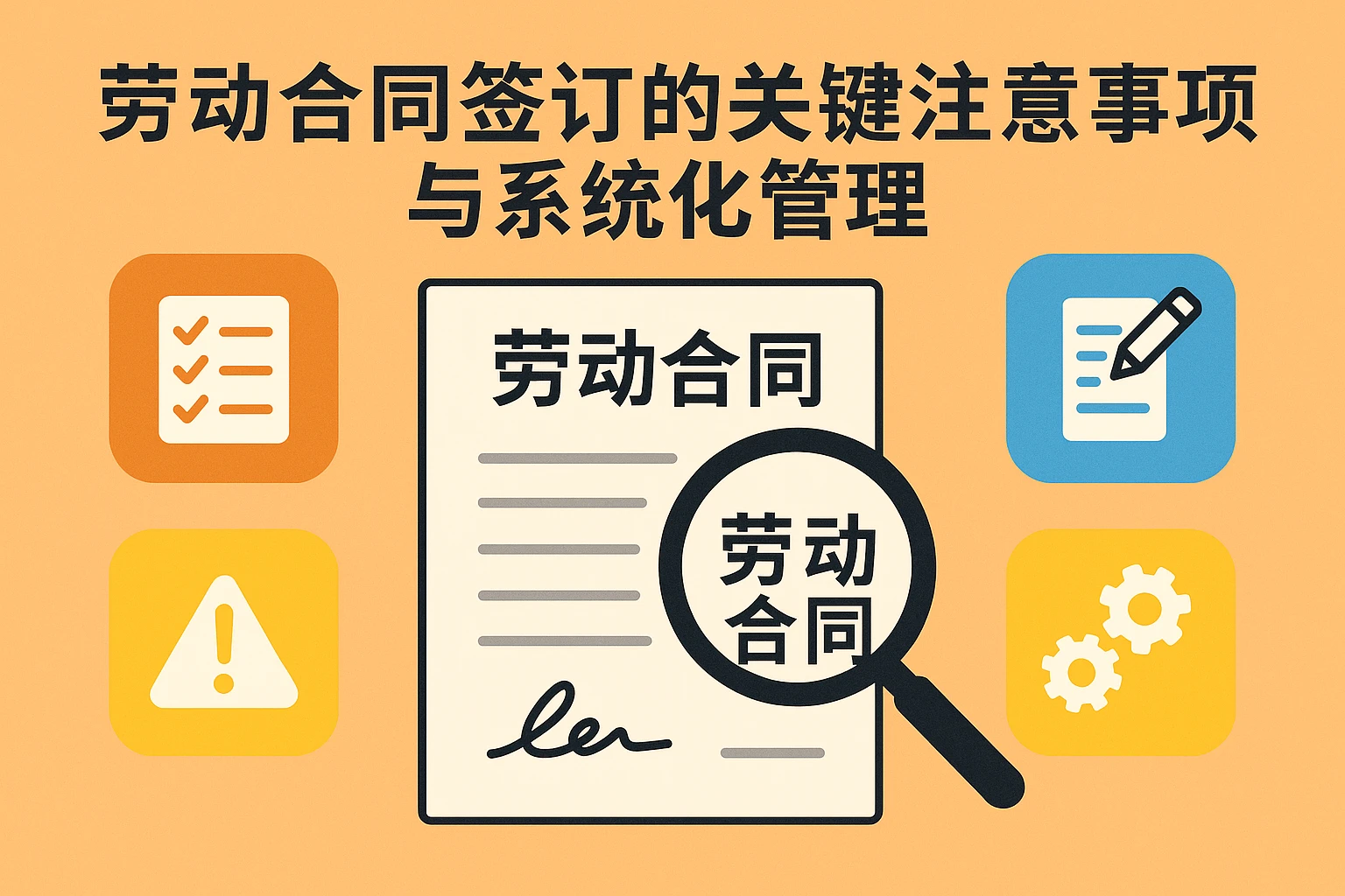 劳动合同签订的关键注意事项与系统化管理
