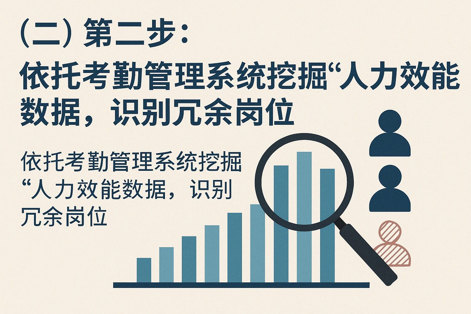 （二）第二步：依托考勤管理系统挖掘“人力效能数据”，识别冗余岗位