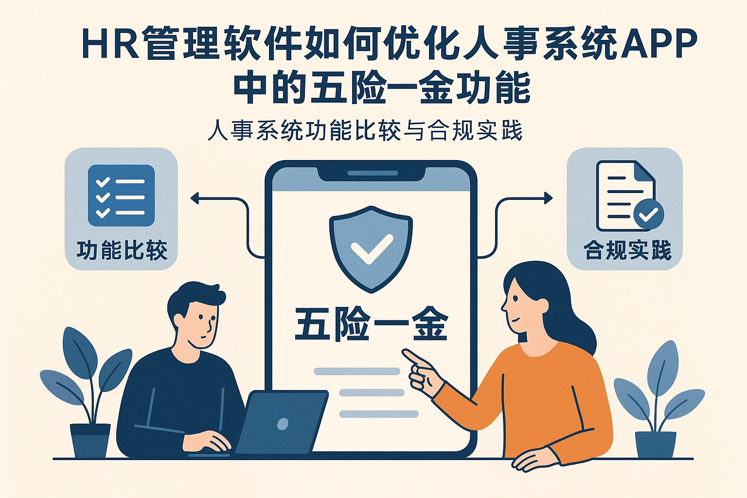 HR管理软件如何优化人事系统APP中的五险一金功能：人事系统功能比较与合规实践