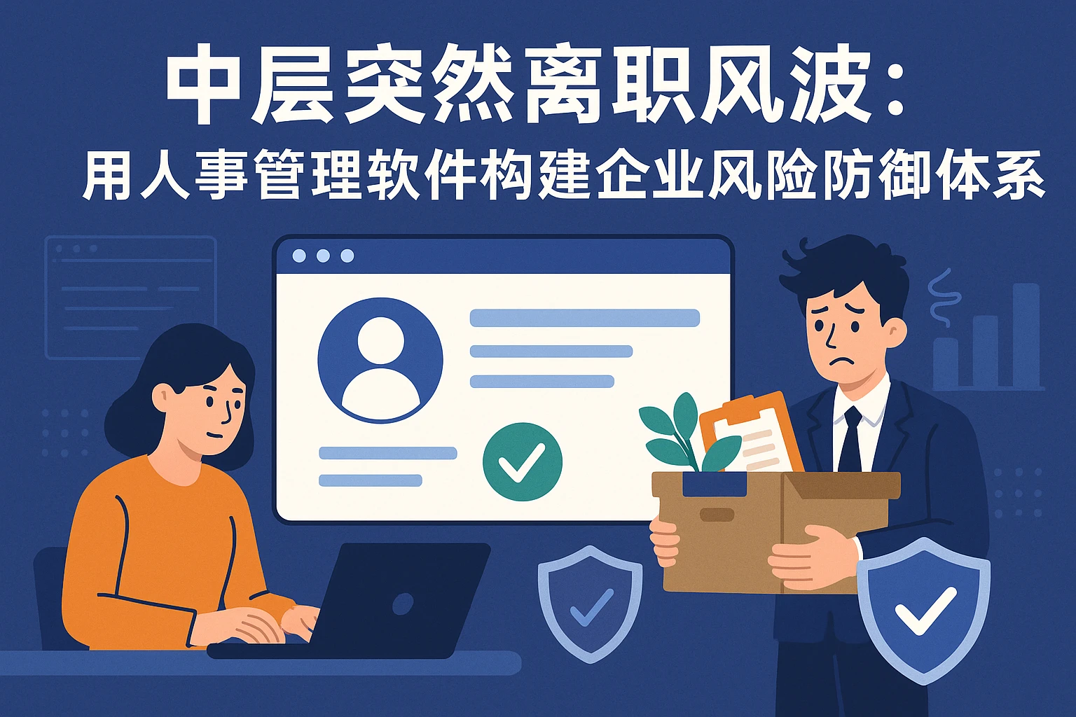 中层突然离职风波:用人事管理软件构建企业风险防御体系