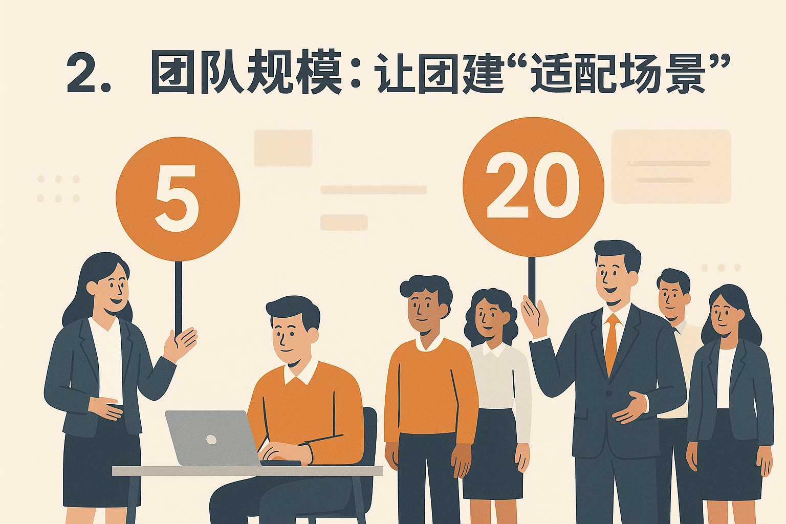 2. 团队规模：让团建“适配场景”