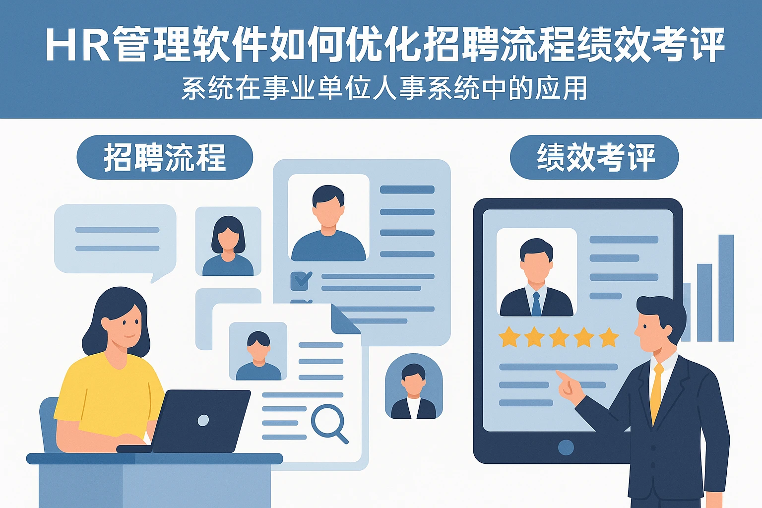 HR管理软件如何优化招聘流程与绩效考评系统在事业单位人事系统中的应用