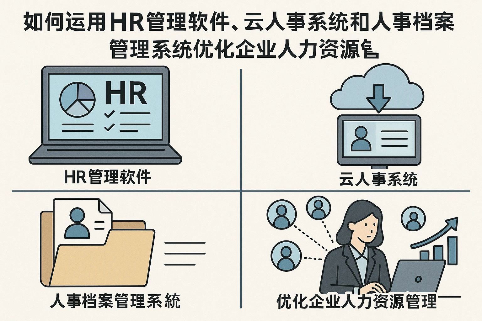 如何运用HR管理软件、云人事系统和人事档案管理系统优化企业人力资源管理