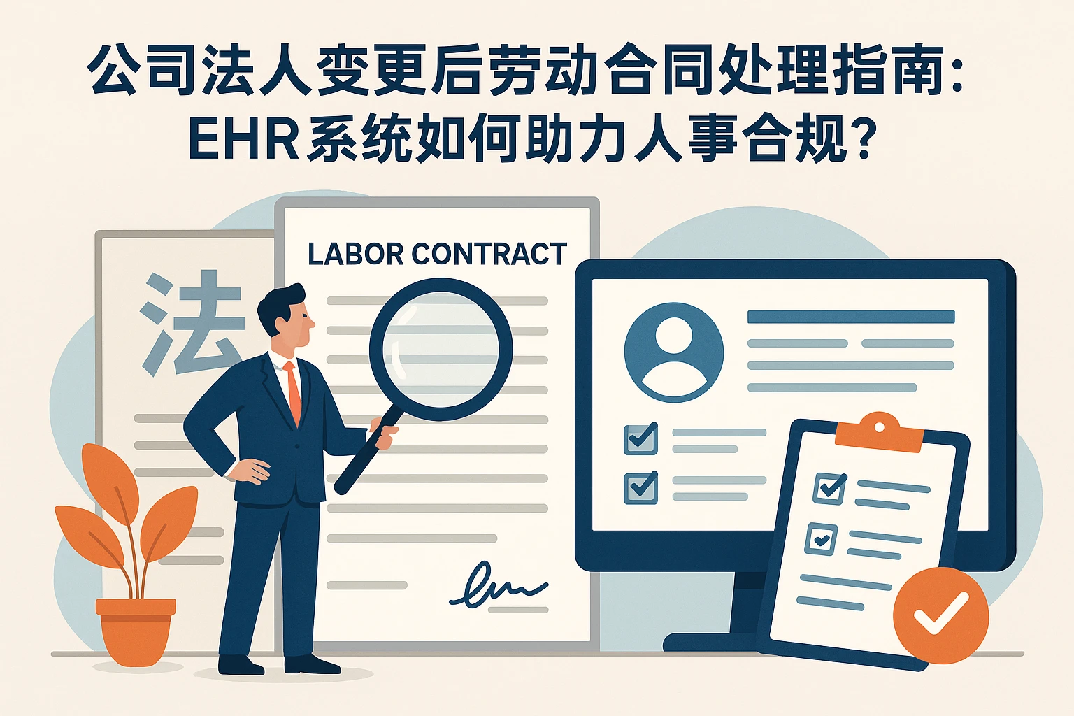 公司法人变更后劳动合同处理指南：ehr系统如何助力人事合规？