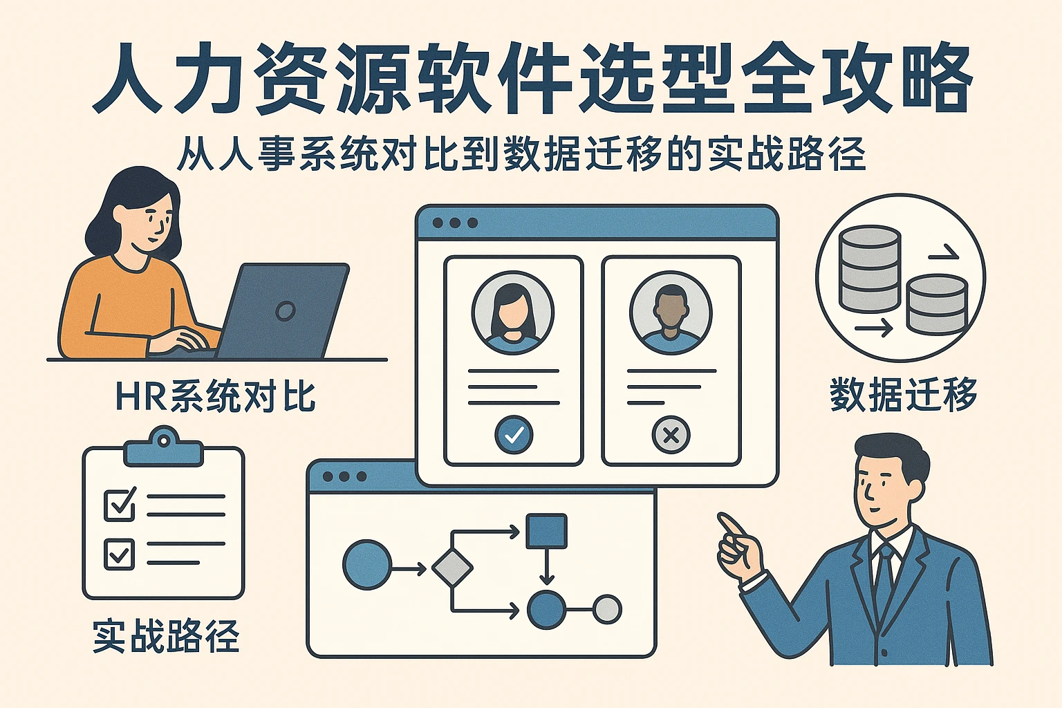 人力资源软件选型全攻略:从人事系统对比到数据迁移的实战路径
