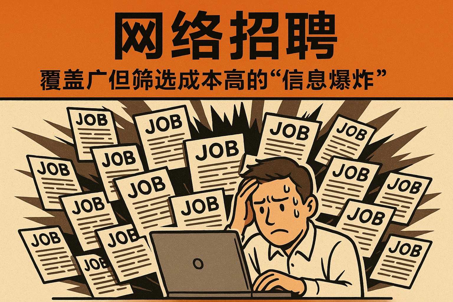 2. 网络招聘：覆盖广但筛选成本高的“信息爆炸”