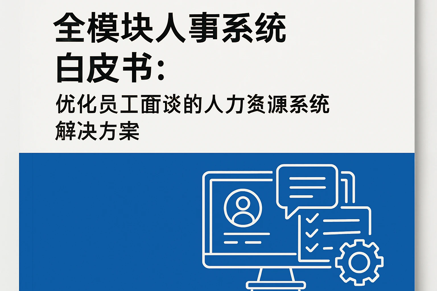 全模块人事系统白皮书:优化员工面谈的人力资源系统解决方案