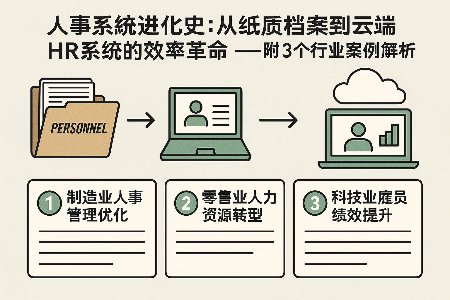 人事系统进化史：从纸质档案到云端HR系统的效率革命——附3个行业案例解析