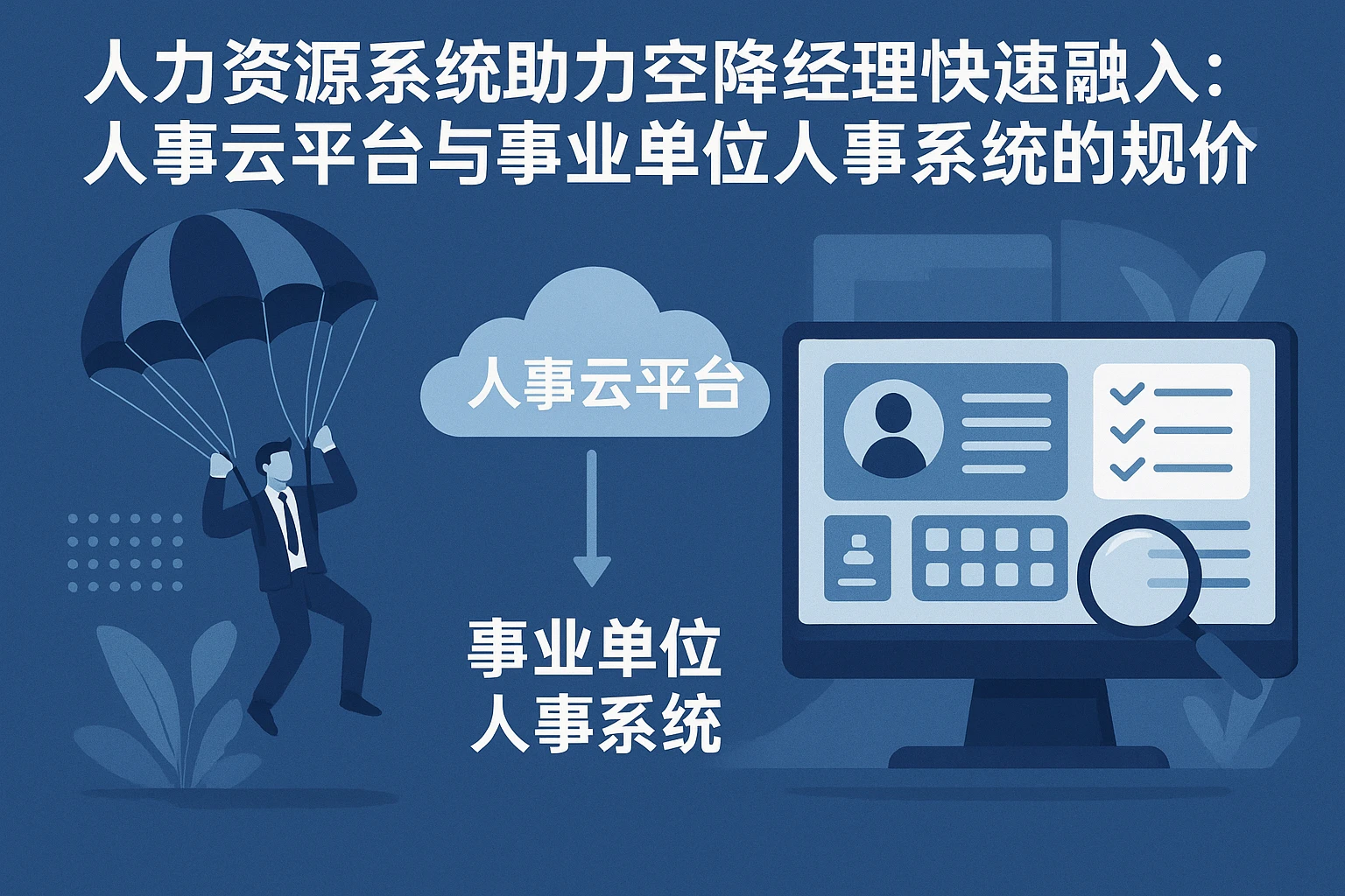 人力资源系统助力空降经理快速融入:人事云平台与事业单位人事系统的战略价值