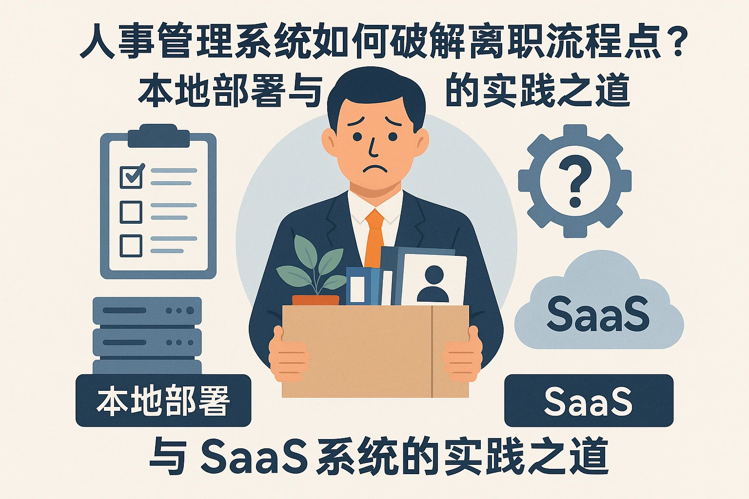 人事管理系统如何破解离职流程痛点？本地部署与SaaS系统的实践之道