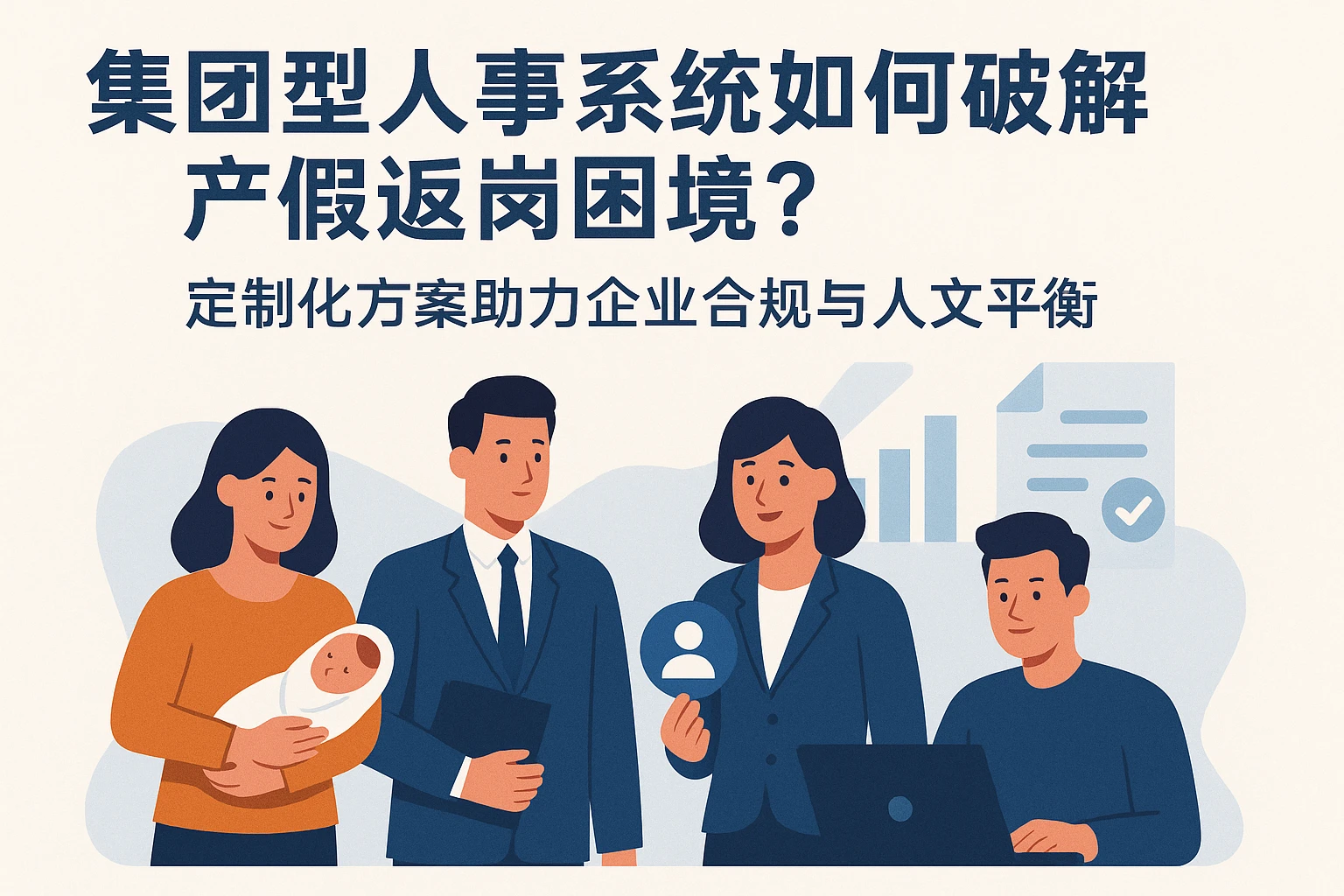 集团型人事系统如何破解产假返岗困境？定制化方案助力企业合规与人文平衡