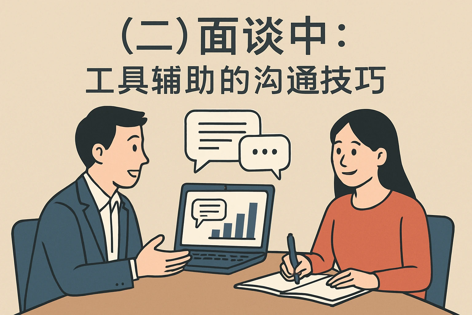 （二）面谈中：工具辅助的沟通技巧